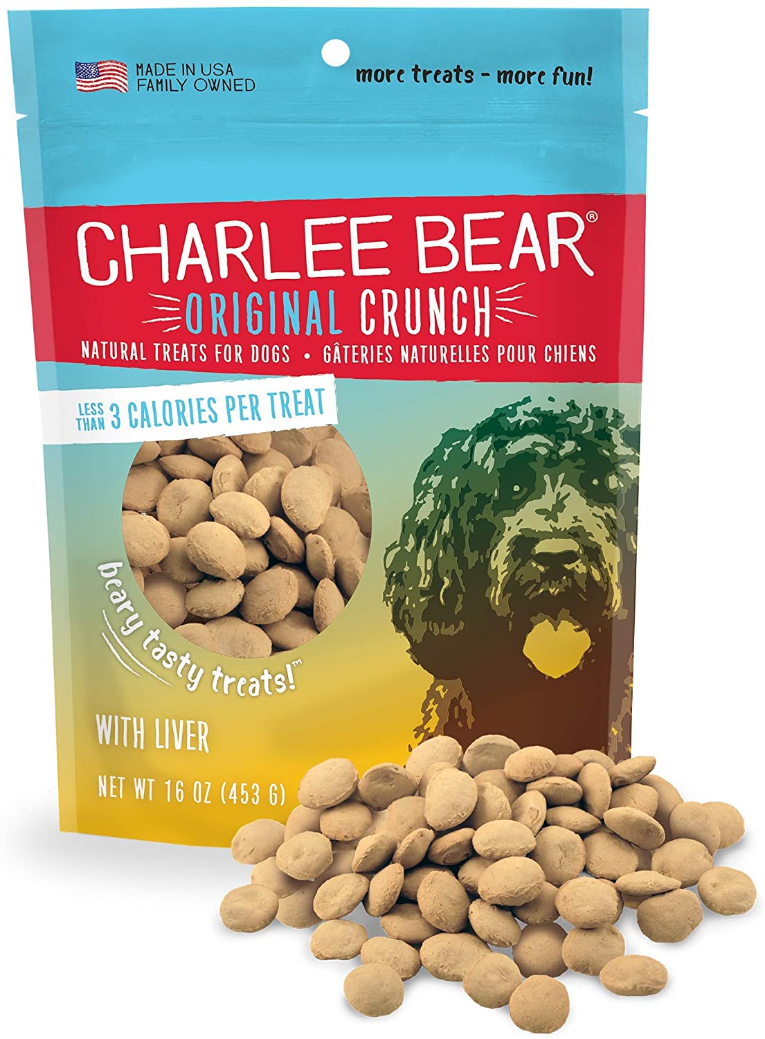 Charlee Bear Dog Treats with Liver 16 Oz